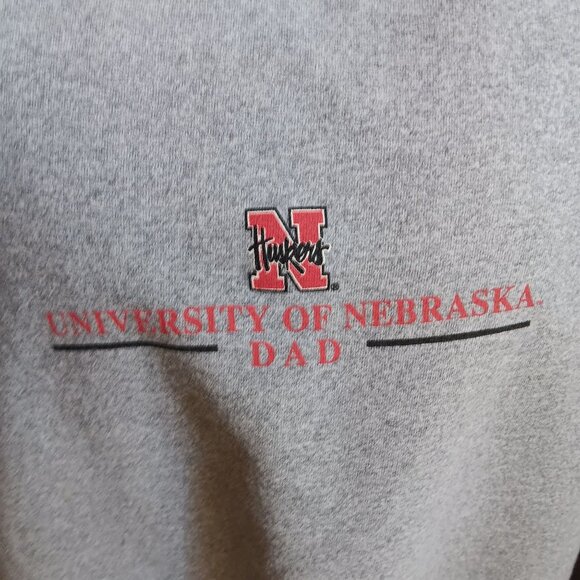 Nebraska Huskers Big Red Men's XL Vintage Sweatshirt Dad University Sweatshirt - Picture 2 of 5